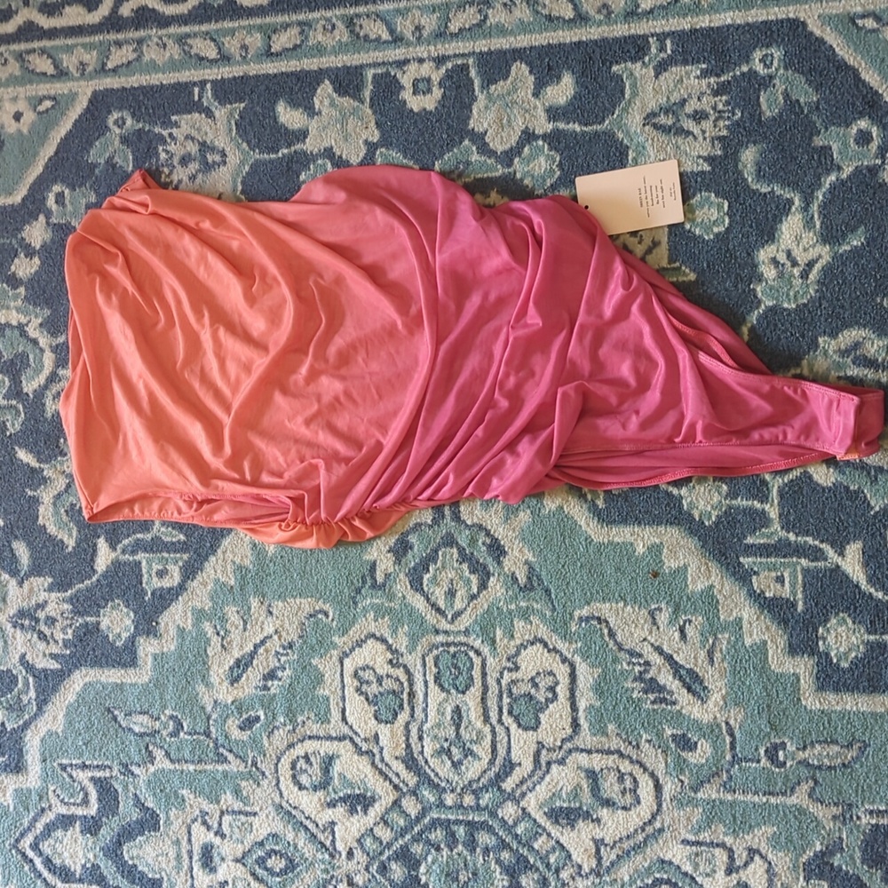 New Pink And Peach Bodysuit